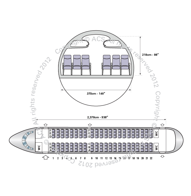 Layout Digram of AIRBUS A319