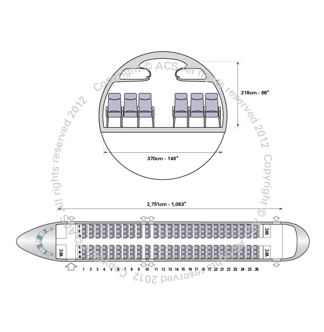 Layout Digram of AIRBUS A320-200