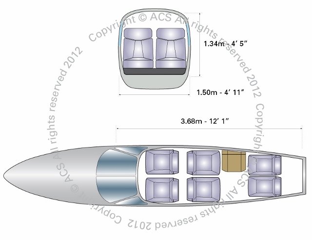 Layout Digram of CESSNA 340