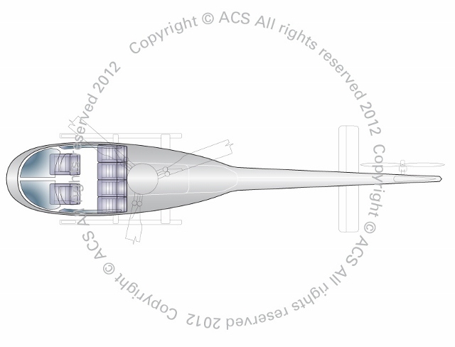 Layout Digram of EUROCOPTER AS350 ECUREUIL ASTAR