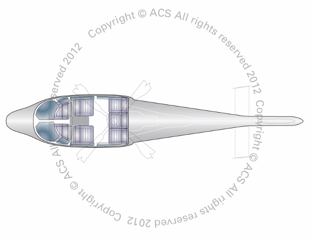 Layout Digram of EUROCOPTER AS365 DAUPHIN