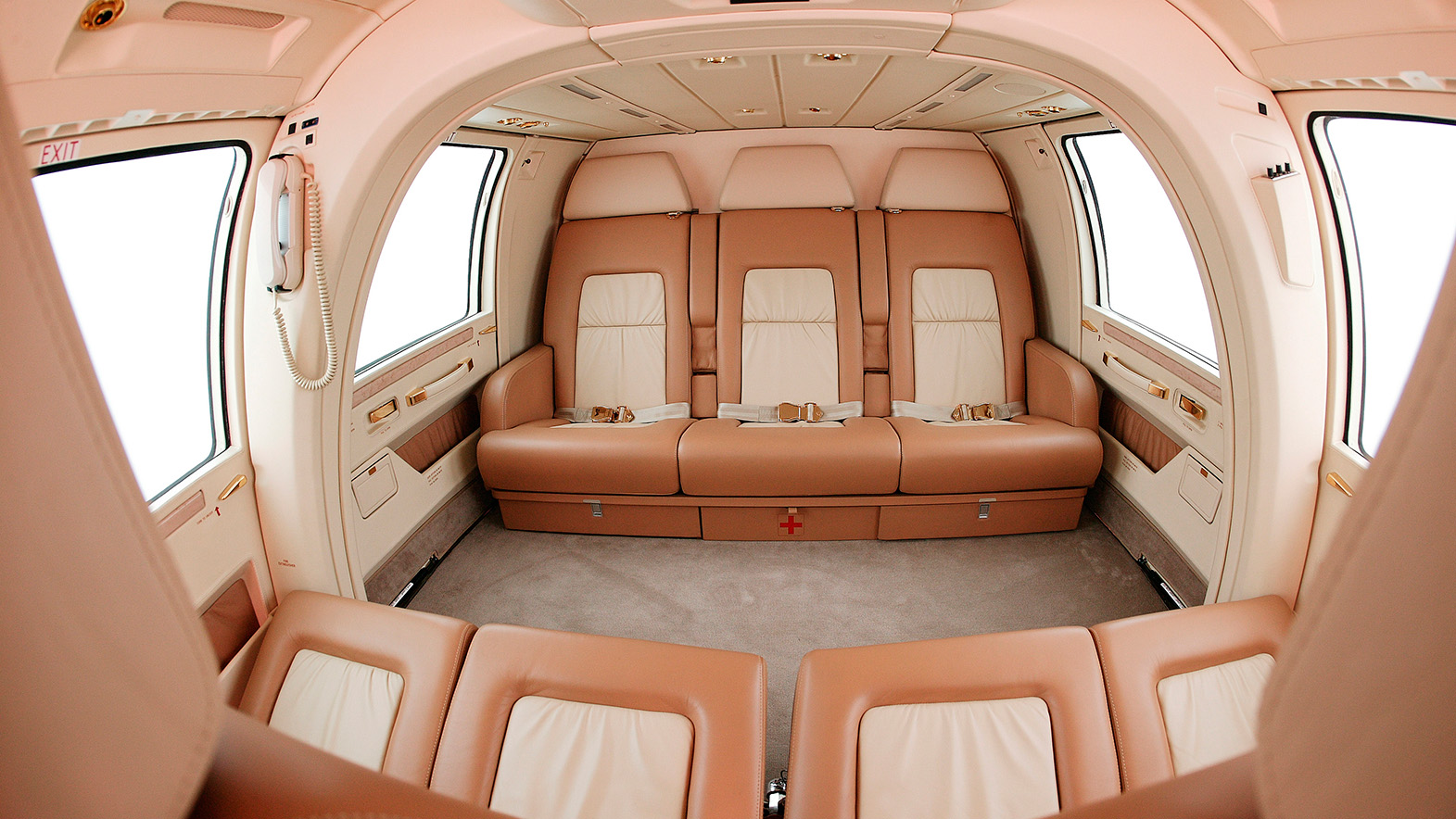 Interior of EUROCOPTER AS365 DAUPHIN