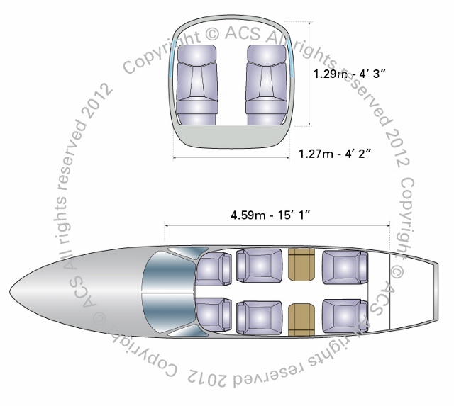 Layout Digram of PIPER PA-34 SENECA