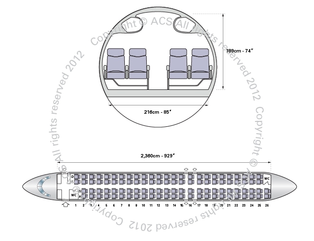 Layout Digram of BOMBARDIER CRJ-1000