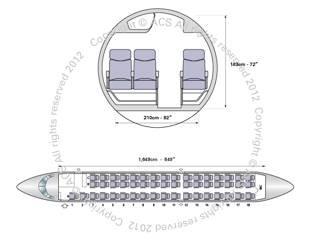 Layout Digram of EMBRAER ERJ 145