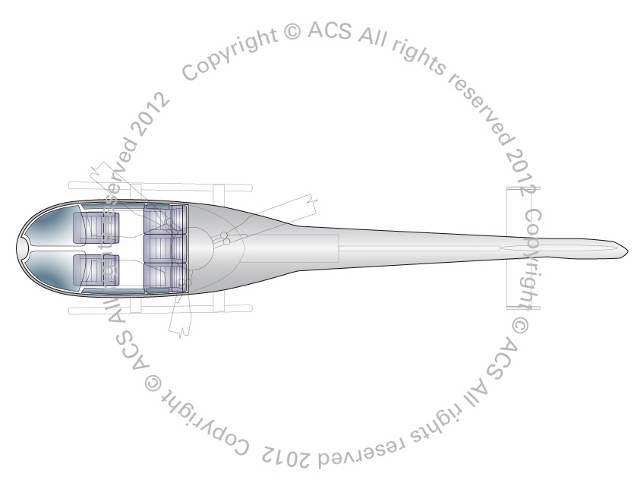 Layout Digram of EUROCOPTER AS341 GAZELLE