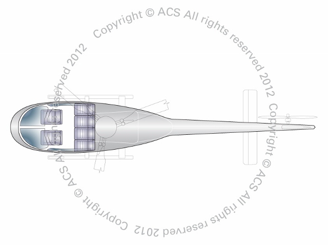 Layout Digram of EUROCOPTER AS355 ECUREUIL II