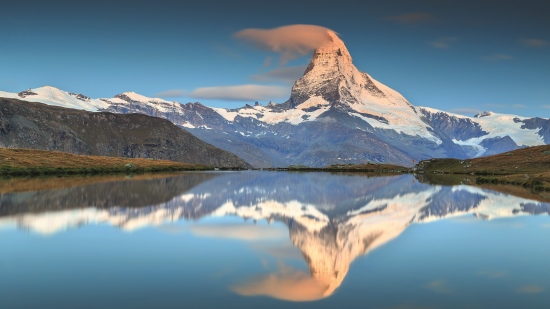 A mountain in the Swiss Alps.